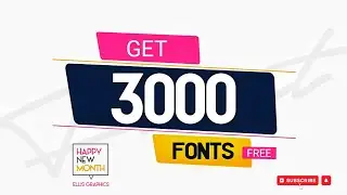GET 3000 FONTS FOR FREE (🎁GIVEAWAY) 2023 