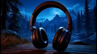 Ночной Скайрим - 10 часов музыка и атмосфера с видео. ASMR. Night Skyrim - 10 hours of music