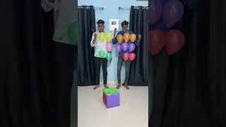 Roll Dice 🎲 With Multi Colour Pop Balloon Challenge #shorts