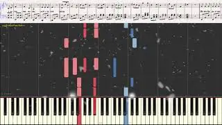 Падает снег - Би-2 и Ю.Чичерина (Ноты и Видеоурок для фортепиано) (piano cover)