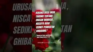 JANGAN SUKA INGIN TAHU 