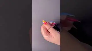 Easy Rainbow🌈Marble NailArt turned into Hoti Marble🥹#shorts #nailart #naildesign #youtubeshorts