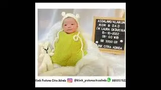 Kumpulan foto bayi yang lahir pada bulan Oktober di Klinik Pratama Citra Adinda