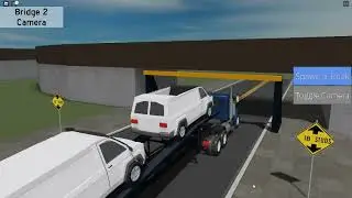 Overheight Roblox Semi Truck Crash On The Bridge