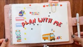Plan With Me| Back to School theme! #plannercommunity #b6planner