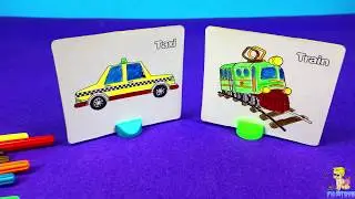 Cars  Drawing and Coloring Page  Ambulance coloring and  Learn Colors and number for kids FH toy