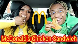 TRYING THE NEW McDONALD'S CHICKEN SANDWICH w/ my mom