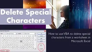 Delete special characters in Excel using VBA
