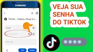 Como ver minha senha do TikTok || como ver a senha do TikTok se você esqueceu