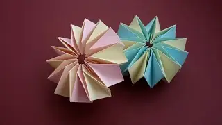 Антистресс Фейерверк Калейдоскоп из бумаги | Как сделать бумажный оригами антистресс [Без клея]