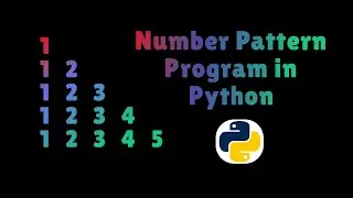 number pattern program in python