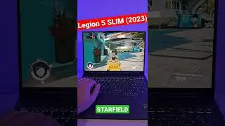 Legion 5 SLIM (2023) rtx4070+7840HS | Starfield 1600p High settings mini benchmark 