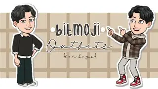 Aesthetic Bitmoji Outfits | How to make bitmoji aesthetic (step by step) | Boy version