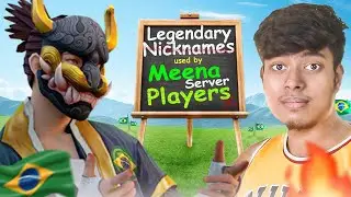 Top 10 Unique Nick Names Used By Mena Server | Top 10 Legendary Names For Free Fire For Free Fire