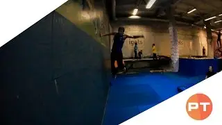Обучение: боковое с рукой от стены (Parkour Tricks)