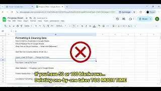 Remove Blank Rows in Google Sheets | Use Filter to Delete Blank Rows 