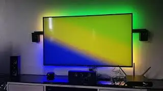 Ambilight on a Samsung TV controlled by Nvidia Shield TV
