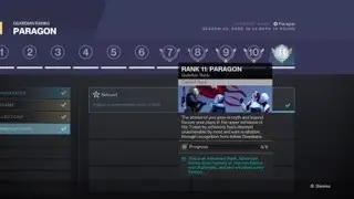 Destiny 2- Paragon Rank Achieved (Max Rank 11)