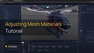 How to adjust mesh materials and create a viewer scene
