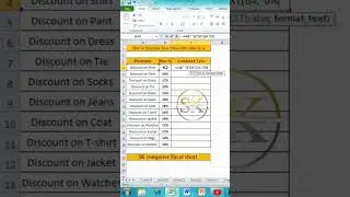 How to Combine Text Value With Value in Percentage in Excel 