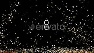Big Pack Colorful and Gold Confetti | Motion Graphics - Envato elements