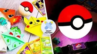 3 Easy Pokemon Crafts | DIY Activities For Kids | Pokemon DIYs | Craft Factory