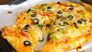 Veg Cheese Pizza || Veg Pizza Recipe || Homemade Veg Pizza Recipe || Vegetable Pizza Recipe