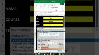 Excel Tips & Trick #exceltutorial #excelshorts #excelvideo #exceltips #conditional formatting Part 2
