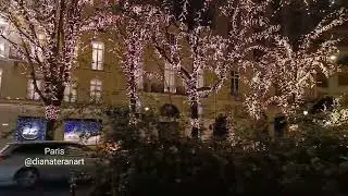 No se puede creer, árboles dorados en Paris