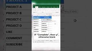 Automatically Add Tick ✔️ using If Formula in Excel 
