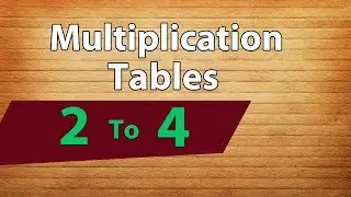 Multiplication Table 2 to 4 | Learn Tables For Beginners | How To Multiply 
