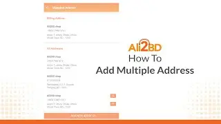 How to add multiple address in Ali2BD
