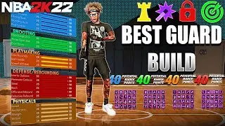 THE ABSOLUTE BEST PLAYMAKING SHOT CREATOR BUILD IN NBA 2K22! BEST POINT GUARD BUILD ON NBA 2K22!