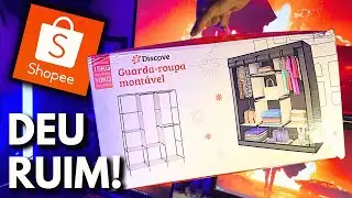 UNBOXING do FAMOSO GUARDA-ROUPA MONTÁVEL da SHOPEE! DEU RUIM!