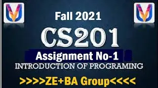 CS 201 Assignment Fall 2021 Complete Solution By ZE+BA Group