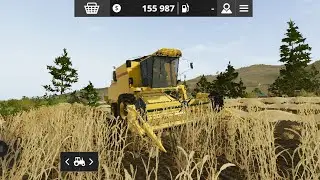 Убираю поле в игре farming simulator20.