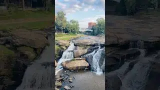 Downtown Greenville SC Reedy River #travel #southcarolina #waterfall