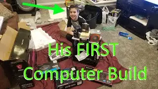 His FIRST PC build!!!