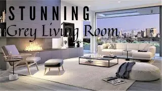 Stunning Grey Living Room Interiors | Modern Luxury Home Decorating Ideas