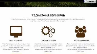 Photoshop tutorial-Simple webpage template design in photoshop