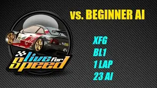 Live for Speed 0.6K: How Easy Is BEGINNER @ XFG, BL1, 1 LAP