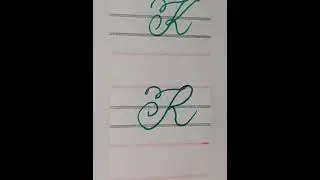 How to write alphabet beautifully / calligraphy style / uppercase