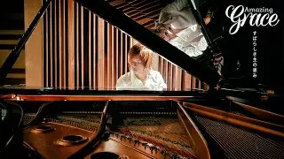 JYU - Amazing Grace Solo Piano (Rain Ambience)