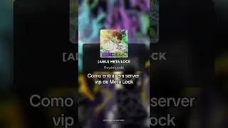 🔴 Como entrar em server vip de Meta Lock, servidor privado meta lock #roblox