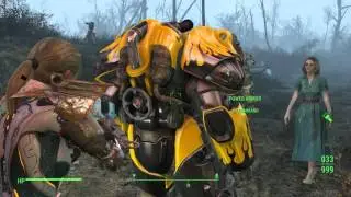 Fallout 4 mods - robot buddy Bumblebee and guard dogs.