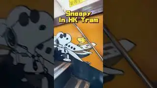 Catching Snoopy in Hong Kong Tram #tram #snoopy
