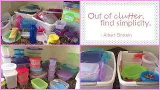Declutter Challenge ~Tupperware organization