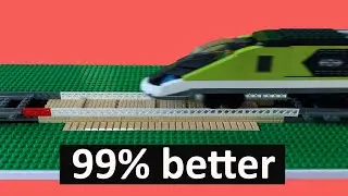 How to Build Lego Train Track from Common Bricks