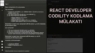 Codility React Mülakat Sorusu (YAPAMADIM??)