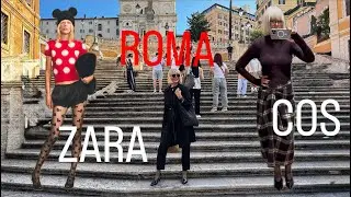 ZARA collaboration 🧡 COS 🧡 TRYING ON 💃 SHOPPING 🛍️ + Roman Vibe ✨